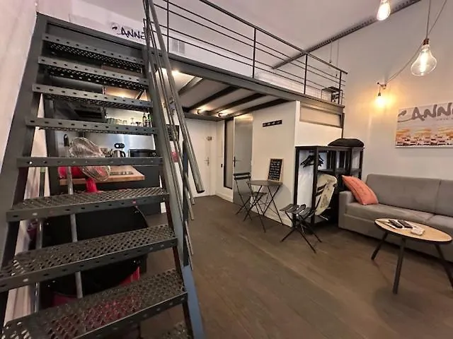 Studio City Center W Mezzanine 5Min From Palace Cannes